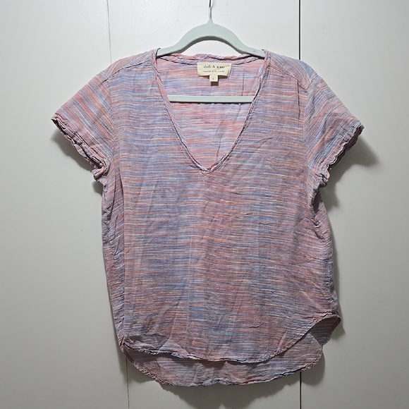 cloth & stone Tops - Cloth & Stone Women's Multicolor V-Neck Top